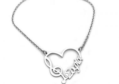 Κολιέ με όνομα Σοφία ασημένιο ON119 - Asimenio - 