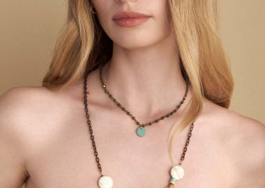 Κολιέ με συνδυασμό υλικών - 5206634977434 -  - 