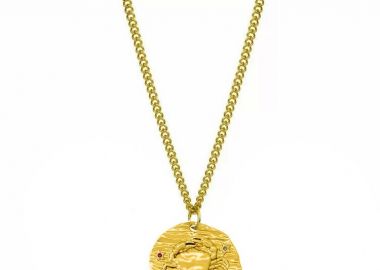 Κολιέ με το Ζώδιο του Καρκίνου με Πολύχρωμα Ζιργκόν Από Ανοξείδωτο Ατσάλι AA14175 - AMOR AMOR - 