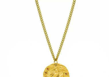 Κολιέ με το Ζώδιο του Παρθένου με Πολύχρωμα Ζιργκόν Από Ανοξείδωτο Ατσάλι AA14177 - AMOR AMOR - 