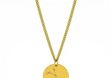 Κολιέ με τον Αστερισμό του Καρκίνου με Ζιργκόν από Ανοξείδωτο Ατσάλι Επιχρυσωμένο 24Κ AA14187AA14187 - AMOR AMOR - 