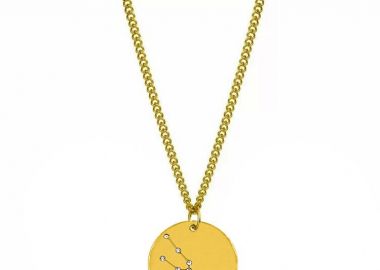 Κολιέ με τον Αστερισμό του Λέοντα με Ζιργκόν από Ανοξείδωτο Ατσάλι AA14188 - AMOR AMOR - 