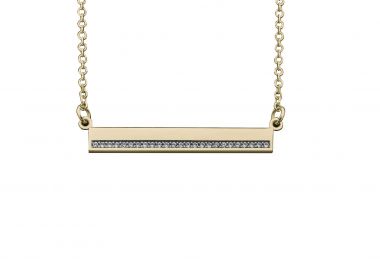 Κολιέ με Ζιργκόν Χρυσός Κ14 - 03Ν390 -  - 