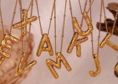 ΚΟΛΙΕ ΜΟΝΟΓΡΑΜΜΑ ΧΡΥΣΟ - MONOGRAM - fashionroom - 