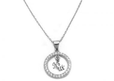 Κολιέ Νονά ασημένιο με αλυσίδα KL275 - Asimenio - 