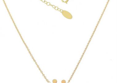 Κολιέ οικογένεια από χρυσό 9 καρατίων με μπαμπά μαμά και 2 αγόρια -  - 