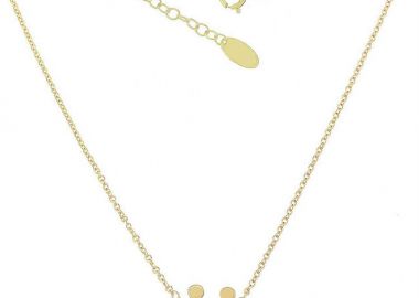 Κολιέ οικογένεια από χρυσό 9 καρατίων με μπαμπά μαμά και 2 κορίτσια -  - 