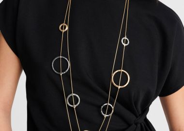 Κολιέ statement με κρίκους - 5206179127189 -  - 