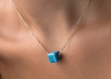 ΚΟΛΙΕ ΤΥΡΚΟΥΑΖ ΚΥΒΟΣ - BLUE CUBE - sense-shop - 