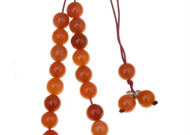 Κομπολόι ανδρικό χειροποίητο από ημιπολύτιμες πέτρες αβεντουρίνης -  - 