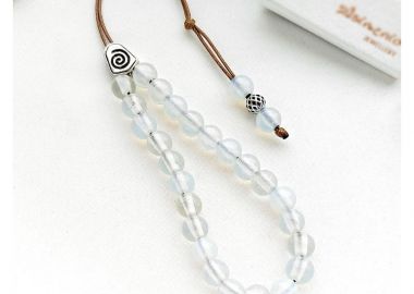 Κομπολόι με Φεγγαρόπετρα Moonstone KO190 - Asimenio - 