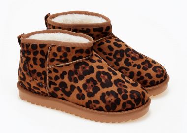Κοντά μποτάκια με γούνα - Λεοπάρ - Issue - 