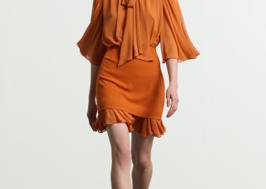 Κοντό φόρεμα με μανίκια καμπάνα - 5206634999498 -  - 