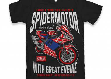 Κοντομάνικη μπλούζα Spider Motor - GILDAN - 