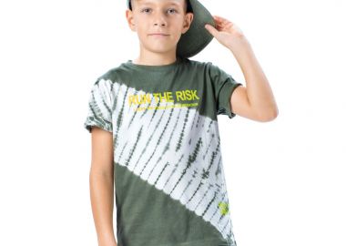 Κοντομάνικη μπλούζα τύπου tie dye για αγόρι - BATIK 13-224040-5 - energiers - 