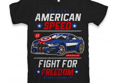 Κοντομάνικο American Speed - GILDAN - 