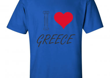 Κοντομάνικο I love Greece - GILDAN - 