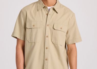 Κοντομάνικο lyocell blend πουκάμισο με τσέπες - FUNKY BUDDHA - 