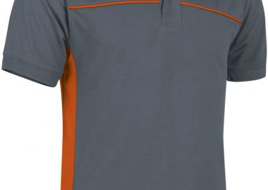 Κοντομάνικο Polo Shirt THUNDER Valento POVATHUGN Cement Grey-Party Orange - Valento - 