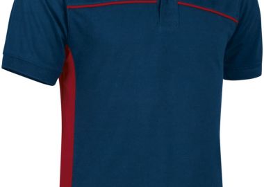 Κοντομάνικο Polo Shirt THUNDER Valento POVATHUMR Orion Navy Blue-Lotto Red - Valento - 