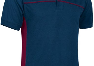 Κοντομάνικο Polo Shirt THUNDER Valento POVATHUMT Orion Navy Blue-Mahogany Garnet - Valento - 