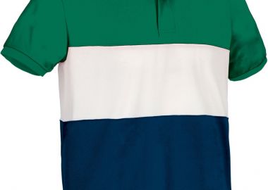 Κοντομάνικο Polo Shirt VARSITY Valento POVAVARVB Kelly Green-White-Orion Navy Blue - Valento - 