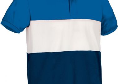 Κοντομάνικο Polo Shirt VARSITY Valento POVAVARYB Royal Blue-White-Orion Navy Blue - Valento - 