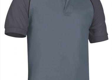 Κοντομάνικο Polo Shirt VENUR Valento POVARGCGG Cement Grey-Charcoal Grey-Black - Valento - 