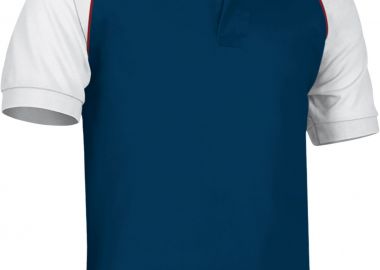 Κοντομάνικο Polo Shirt VENUR Valento POVARGCMB Orion Navy Blue-White-Lotto Red - Valento - 