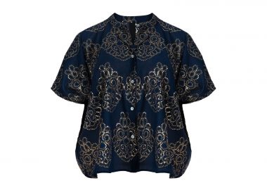 Κοντομάνικο πουκάμισο με κέντημα - MAT FASHION - 