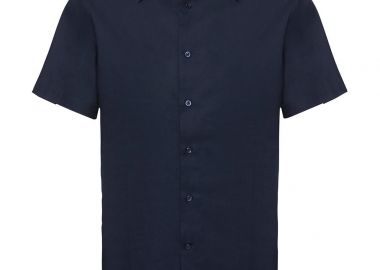 Κοντομάνικο Πουκάμισο R-923M Russell Tailored Fit Oxford Bright Navy - Russell - 