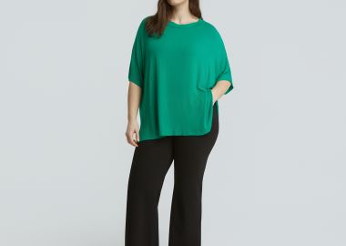 Κοντομάνικο t-shirt βισκόζη - MAT FASHION - 