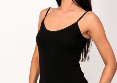 Κορμάκι γυναικείο λεπτή τιράντα Kota Μαύρο Μαύρο - Kota - 