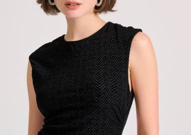 Κορμάκι σε βελουτέ ύφασμα με pattern - FUNKY BUDDHA - 