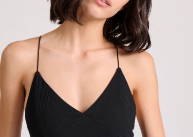 Κορμάκι σε rib ύφανση με ανοιχτή πλάτη - FUNKY BUDDHA - 