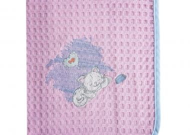 Κουβέρτα Αγκαλιάς Πικέ 80x110εκ. Γατάκι 127 Dim Collection - DimCol - 