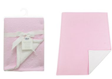 Κουβέρτα Air Layer-Sherpa Αγκαλιάς-Λίκνου 75x100εκ. Hearts 19 Pink Dimcol - DimCol - 