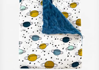 Κουβέρτα βελουτέ Διπλής όψης 'PLANETS' -  - 