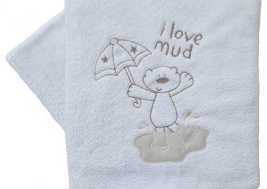 Κουβέρτα Fleece Αγκαλιάς 80x110εκ. Mud Grey - BELPLA - 