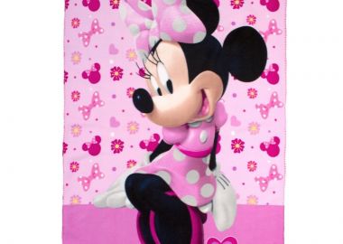 Κουβέρτα Fleece Disney Home Minnie 37 100X140 Pink 100% Polyester - Disney Home - 