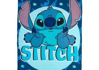 Κουβέρτα Fleece Disney Home Stitch 18 100X140 Blue 100% Polyester - Disney Home - 