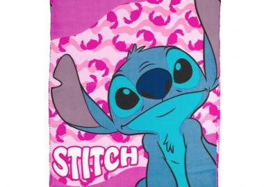 Κουβέρτα Fleece Disney Home Stitch 28 100X140 Pink 100% Polyester - Disney Home - 