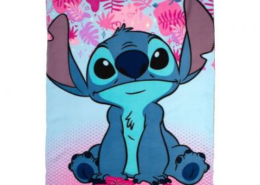 Κουβέρτα Fleece Disney Home Stitch 68 100X140 Ice Blue-Pink 100% Polyester - Disney Home - 