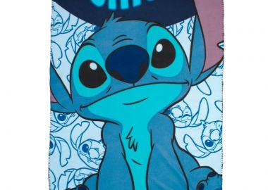 Κουβέρτα Fleece Disney Home Stitch 70 100X140 Sky Blue 100% Polyester - Disney Home - 