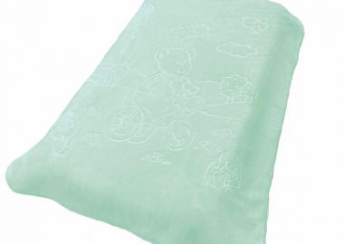 Κουβέρτα Κούνιας Βελουτέ Polyester 110x140εκ. Bicycle Bear 20 Mint DimCol - DimCol - 
