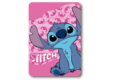 Κουβέρτα Κούνιας Fleece 100x140εκ. Disney Home Stitch 28 Pink Digital Print DimCol - DimCol - 
