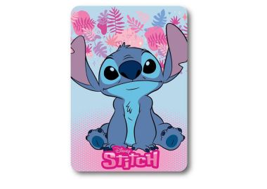 Κουβέρτα Κούνιας Fleece 100x140εκ. Disney Home Stitch 68 Ice Blue-Pink Digital Print DimCol - DimCol - 