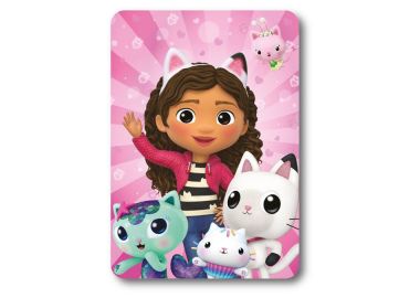 Κουβέρτα Κούνιας Fleece 100x140εκ. DreamWorks Gabby's Dollhouse 30 Pink Digital Print DimCol - DimCol - 