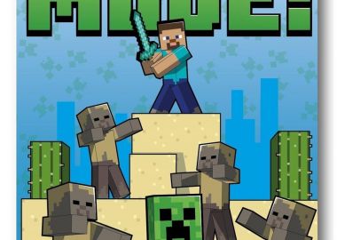 Κουβέρτα Κούνιας Fleece 100x140εκ. Mojang Minecraft 53 Blue Digital Print DimCol - DimCol - 