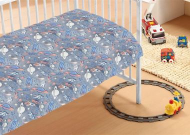 Κουβέρτα Κούνιας Φωσφοριζέ Fleece 110x140εκ. Galaxy DimCol - DimCol - 